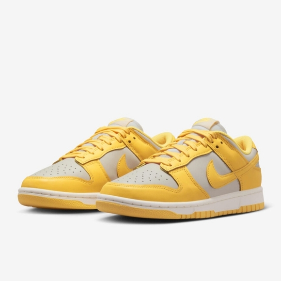 Nike Shoes - Nike Dunk Low Bright Yellow and Gray Sneakers